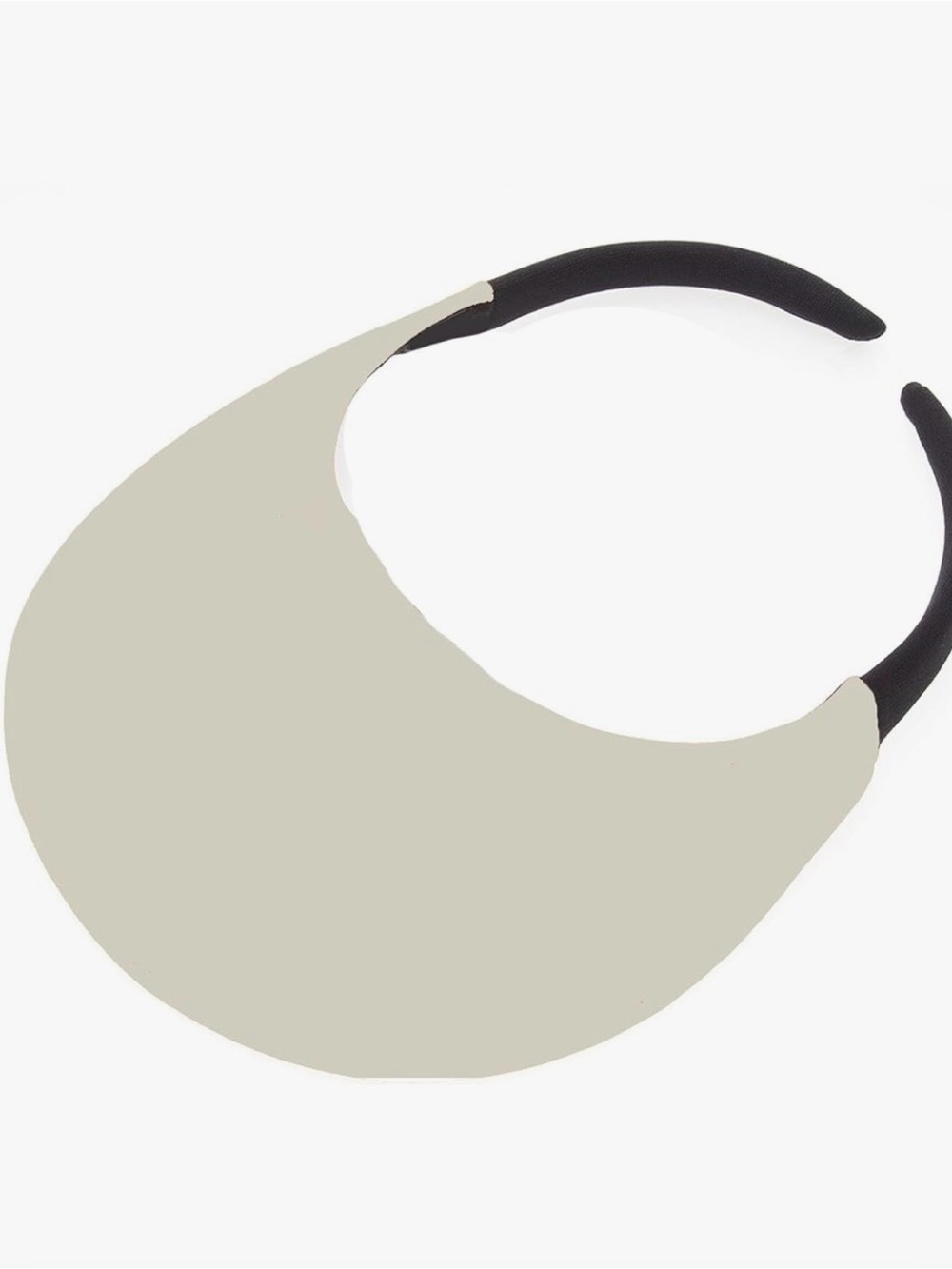 Ivory Visor with Black Headband